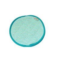 Tortillero 100% Algodón Rayas Bco/Aqua