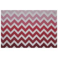 Mantel ind Urban zigzag 45x30 rojo