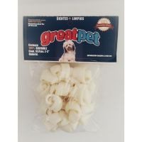 Hueso carnaza natural 2-3" 10 pzas