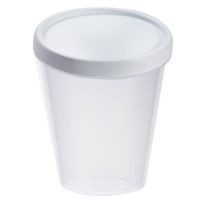 Contenedor c/taparrosca 600 ml plástico