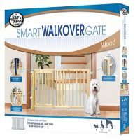 Reja  madera con puerta  expandible a 1.1o mt