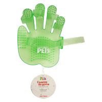 Guante de goma para rascar