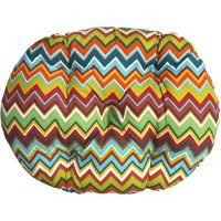 Cama ovalada diseño de botones 36 x 48.5 cm zigzag naranja