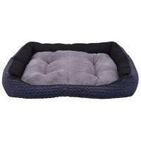 Cama p/perro de polipiel c/loneta materiales resistentes