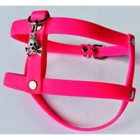 Pechera de caucho hipoalergénica extra chica rosa