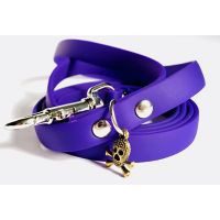 Correa de caucho hipoalergénica extra chica morada