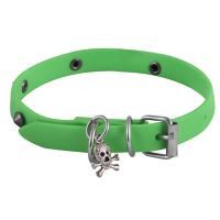 Collar de caucho hipoalergénico extra chico verde