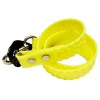 Correa de caucho hipoalergénica mediana amarilla