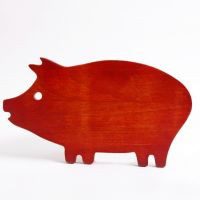 Tabla para picar en forma de puerco de madera