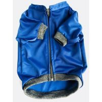 Sudadera extra chica azul c/aplicación reflejante