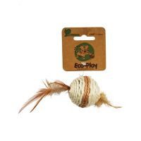 Juguete para gato bola plumas