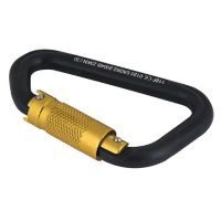 Mosquetón de aluminio forjado triple acción