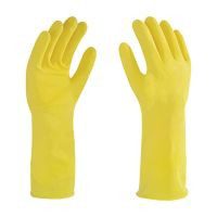 Guante de látex amarillo talla 8