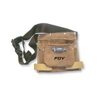 Estuche portaherramientas cuero con cinto 4 compartimientos