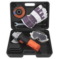 Esmeriladora Angular 4-1/2" (115mm) 11,000 Rpm 820W + Guantes y Gogles