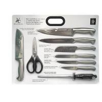 Set de cuchillos 9 piezas de acero inoxidable