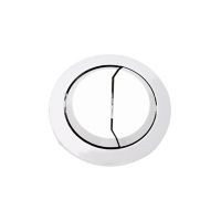 Botón cromado de 48 mm para descarga dual