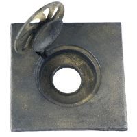 Coladera cuadrada 20 x20 cm fierro