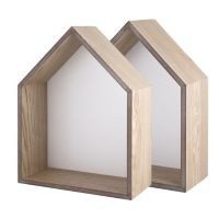 Set de 2 repisas de nicho blanco