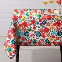 Mantel Cuadrado 1.46X 1.46 Flores Brazil