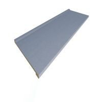 Cubierta ciega Euro copete bajo satin stainless semibrillante