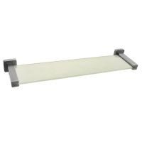 Repisa vidrio cromado