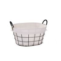 Cesto metal ovalado