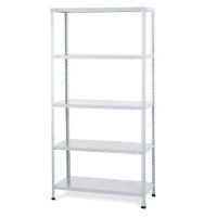 Estante con 5 repisas blanco metálico 180 x 90 x30 cm