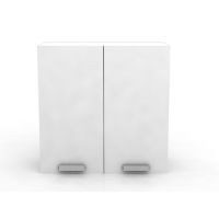 Alacena grande 2 puertas verticales blanco frosty