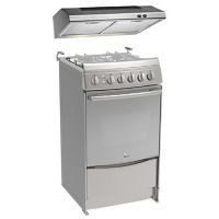 Estufa de 20  pulgadas con timer y campana de 50 cms