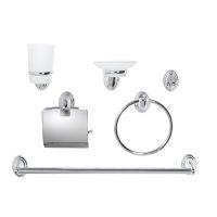 Set de 6 accesorios Turín cromado