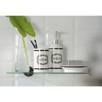 Repisa Tunes vidrio negro