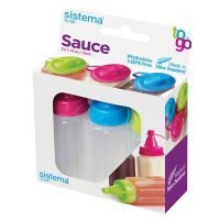 Set de botellas para salsa 3 piezas 35 ml