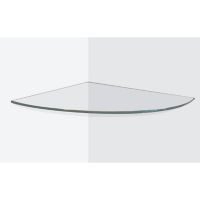 Repisa esquinero vidrio templado 30x30x.06 claro