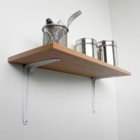 Soporte en escuadra blanco 30 x 35 cm