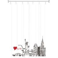 Cortina de baño vinil New York 180x180 cm
