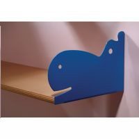 Soporte infantil azul hipopótamo