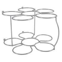 Organizador de vino con forma de flor