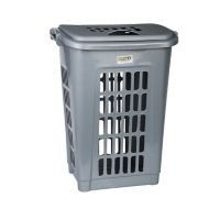 Cesta cuadrada color metálico