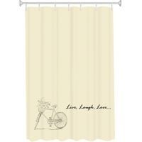 Cortina de baño vinil Bicicleta 180x180 cm
