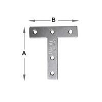 Placa de unión galvanizada 4" x 4"