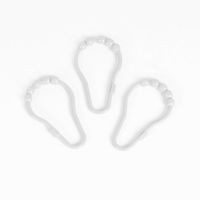 Set 12 piezas argollas de plástico para cortina