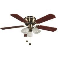 Ventilador 42" Flint 5aspas 3luces bronce pulido