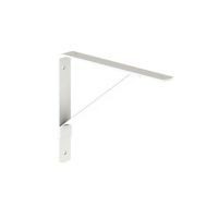 Soporte recto de acero blanco 25 x 31 cm