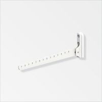 Percha p/ropa aluminio blanco