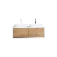 Mueble baño doble fiona blanco 120 cm