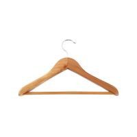 Gancho metálico con madera para ropa