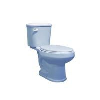 Sanitario alargado Tulipán azul 4.8 l