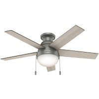 Ventilador 46" Anslee 5aspas plata