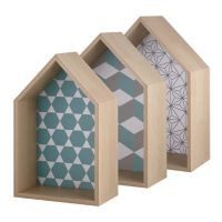 set 3 repisas con diseños